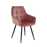 Oriana Eetkamerstoel - Roze Velvet